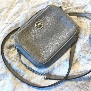 Gray Michael Kors Crossbody Purse